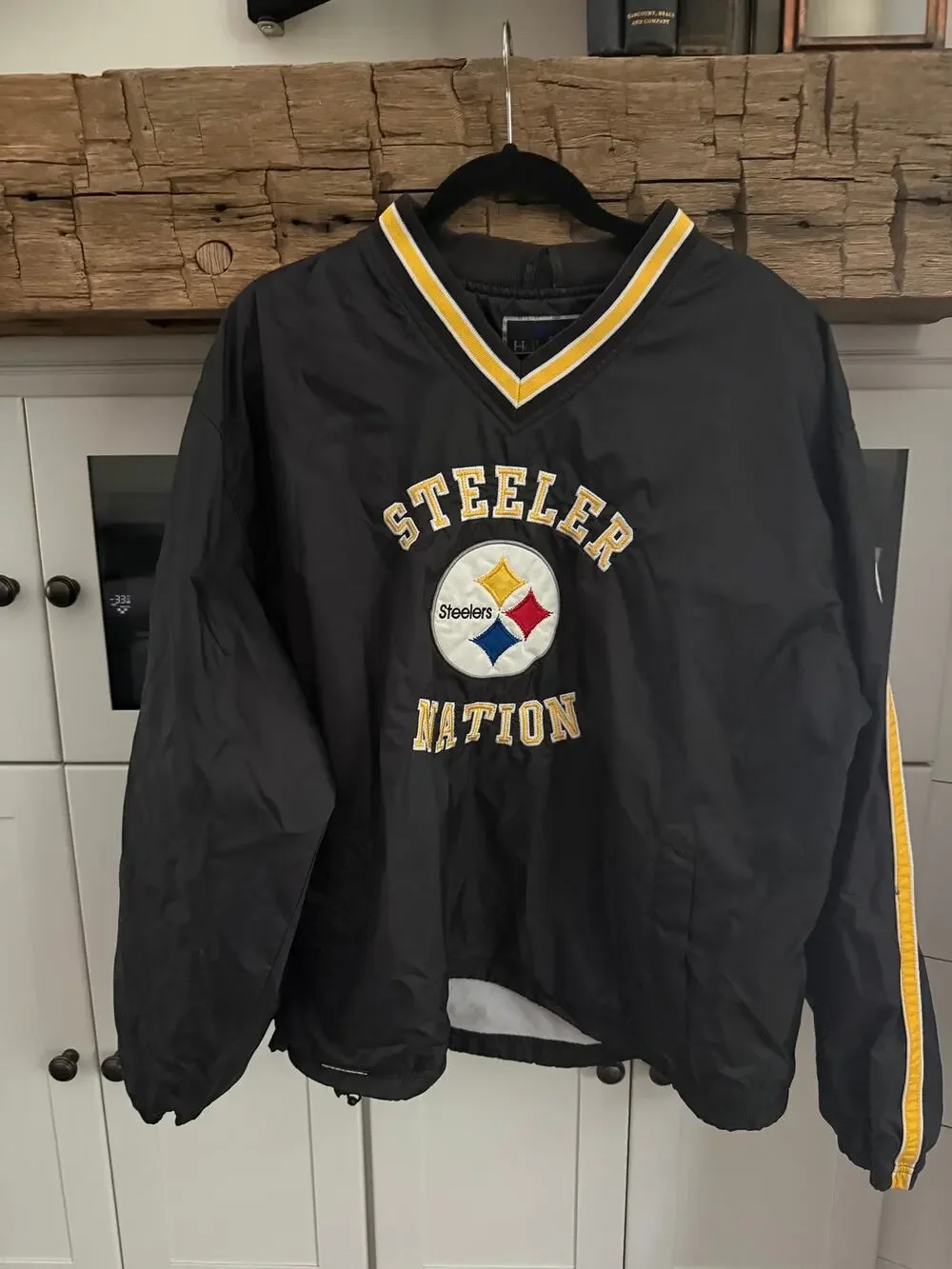 Vintage Holloway Steeler Nation Pittsburgh Steelers Pullover Jacket Size XL